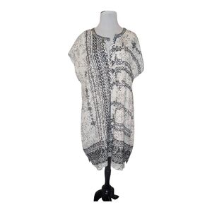 Biya Johnny Was Dress Size Large Embroidered Johnny Was Tunic Dress